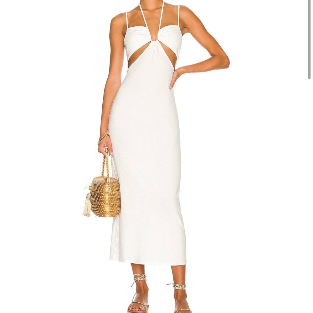 Revolve white midi dress
